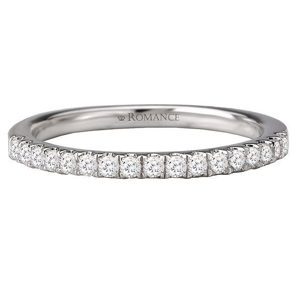 Round Diamond Wedding Band