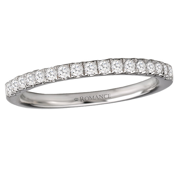 Round Diamond Wedding Band