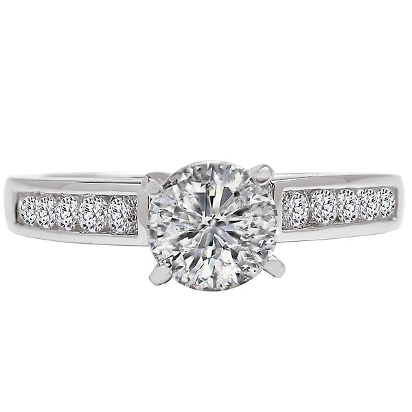 Round Classic Semi-Mount Diamond Ring