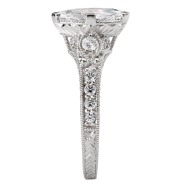 Marquise Vintage Semi-Mount Diamond Ring