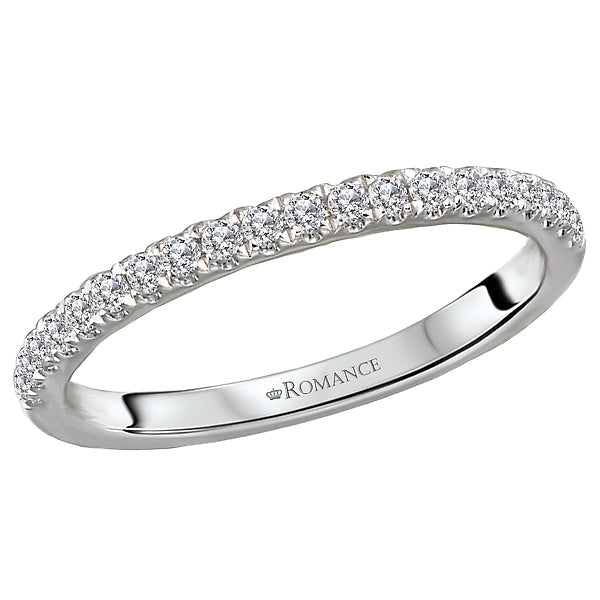 Round Matching Diamond Wedding Band