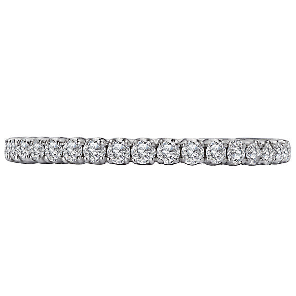 Round Diamond Wedding Band