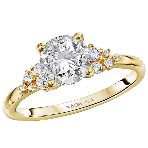 Round Diamond Semi-Mount Engagement Ring