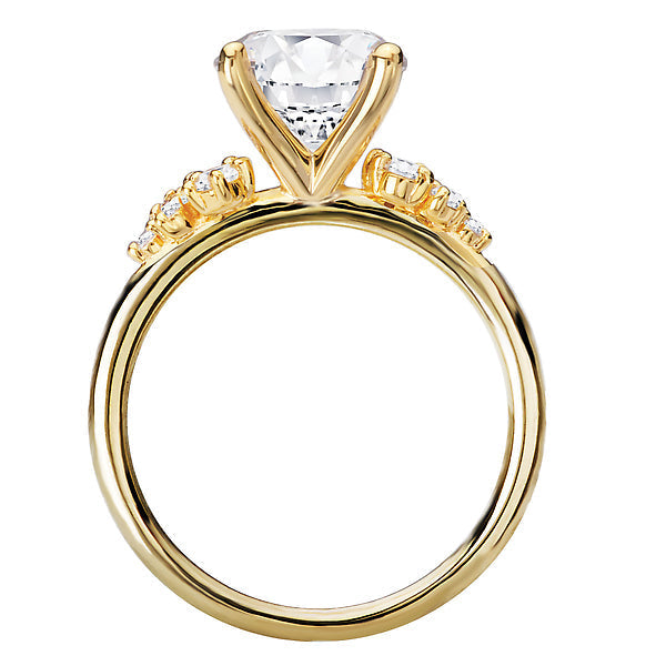 Round Semi-Mount Diamond Engagement Ring