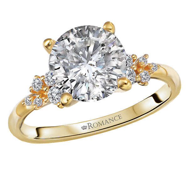 Round Semi-Mount Diamond Engagement Ring