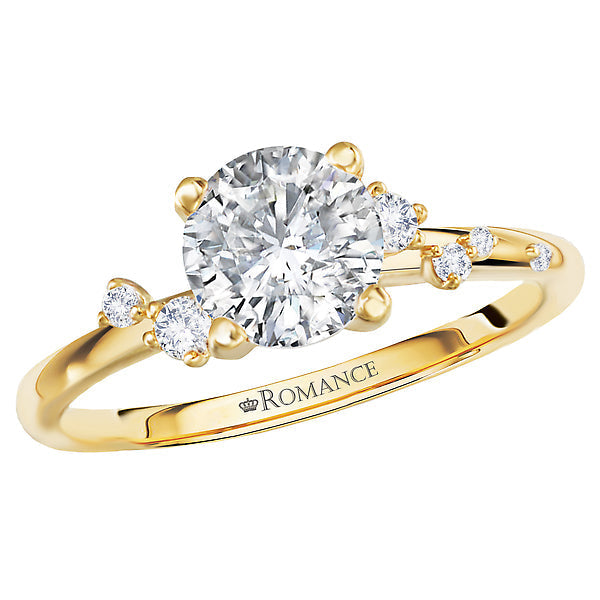 Round Diamond Semi-Mount Engagement Ring