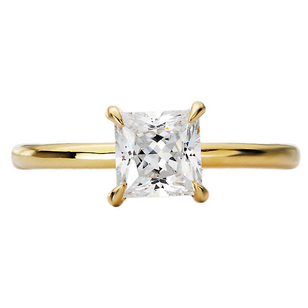 Princess Diamond Hidden Halo Engagement Ring