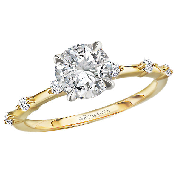 Round Semi-Mount Diamond Engagement Ring