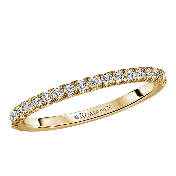 Round Diamond Wedding Band