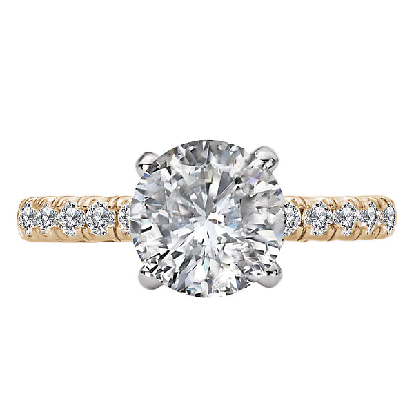 Round Semi-Mount Diamond Engagement Ring