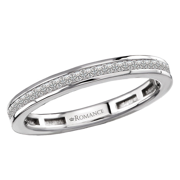 Princess Diamond Straight Wedding Band