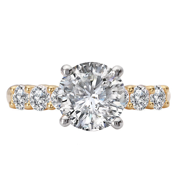 Round Diamond Semi-Mount Engagement Ring