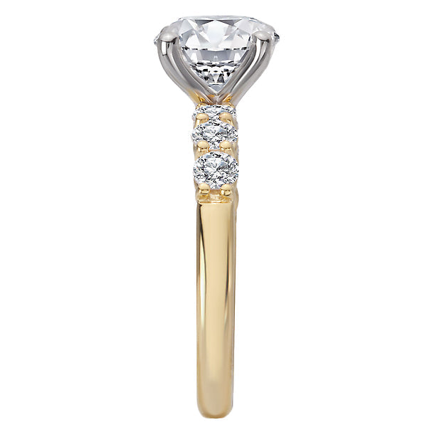 Round Diamond Semi-Mount Engagement Ring