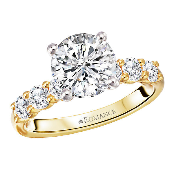 Round Diamond Semi-Mount Engagement Ring