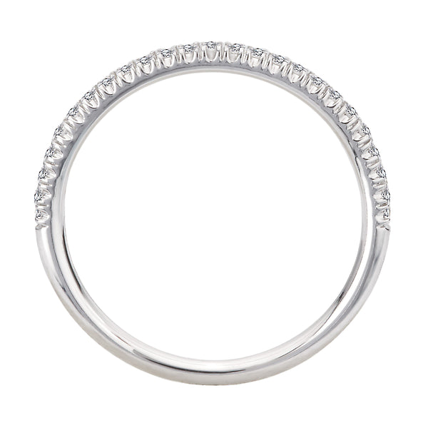 Round Diamond Straight Front Diamond Ring