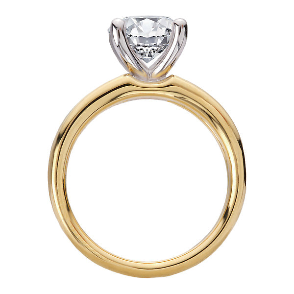 Round Semi-Mount Diamond Engagement Ring