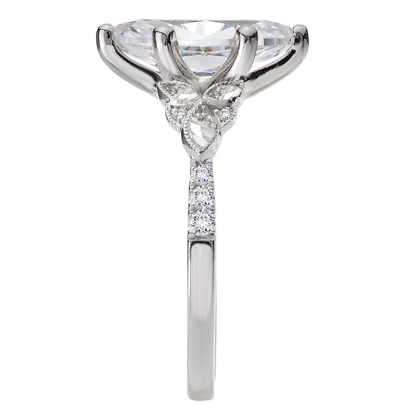 Marquise Diamond Semi-Mount Diamond Engagement Ring