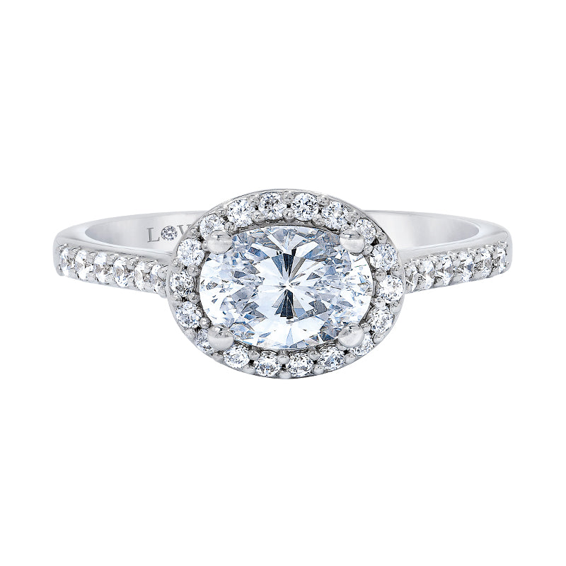 diamond semi-mount engagement ring by love story
