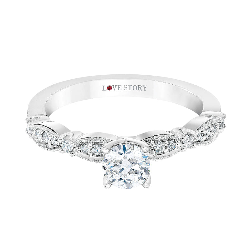 diamond engagement ring by love story