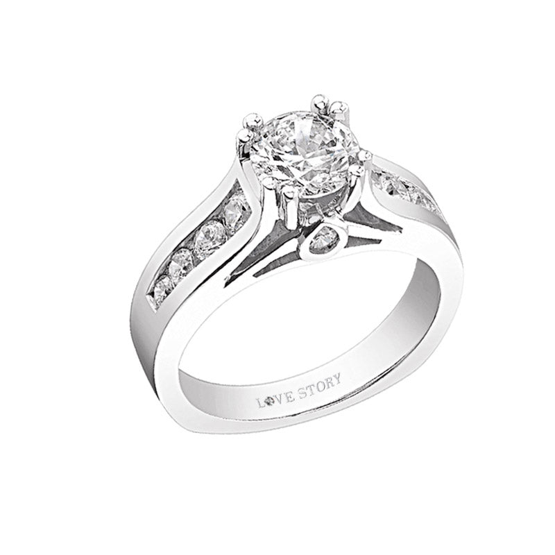 diamond engagement ring by love story