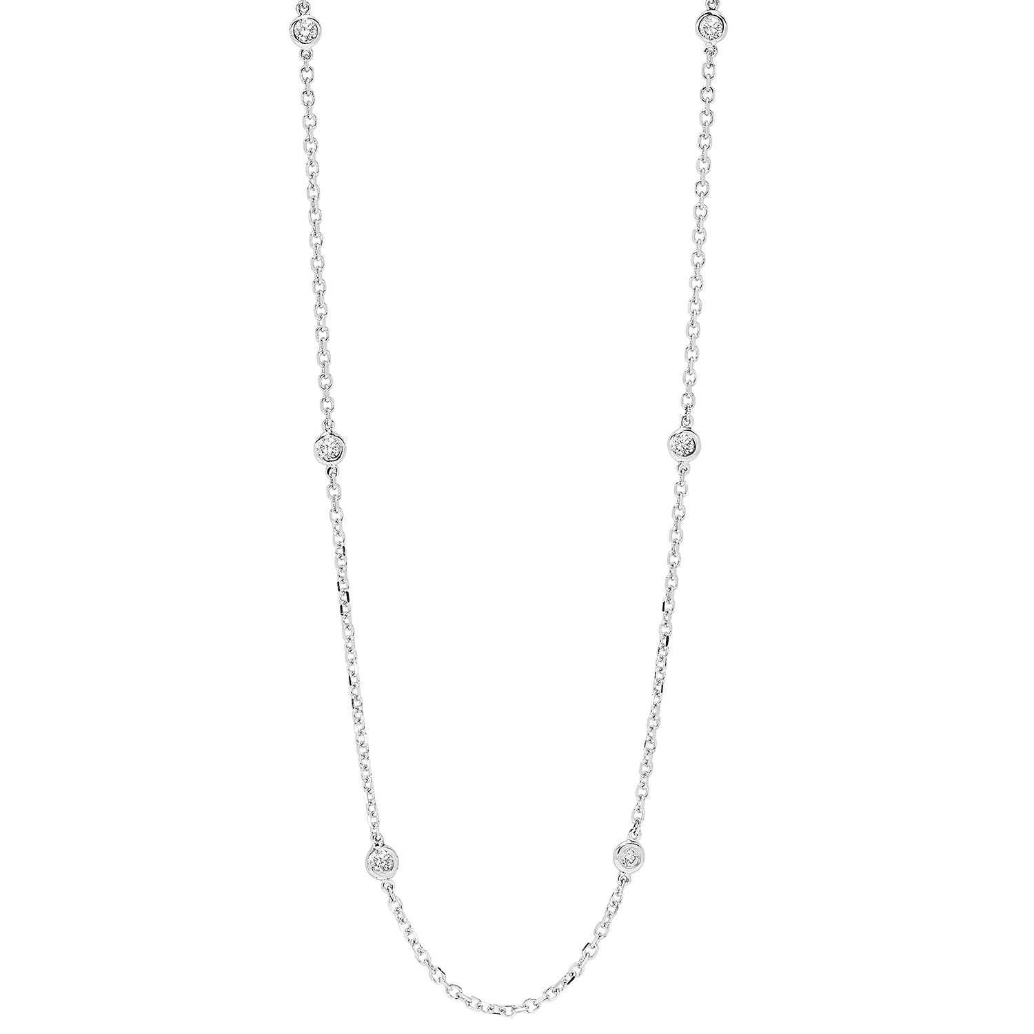 14kt white gold diamond 1/4ctw necklace