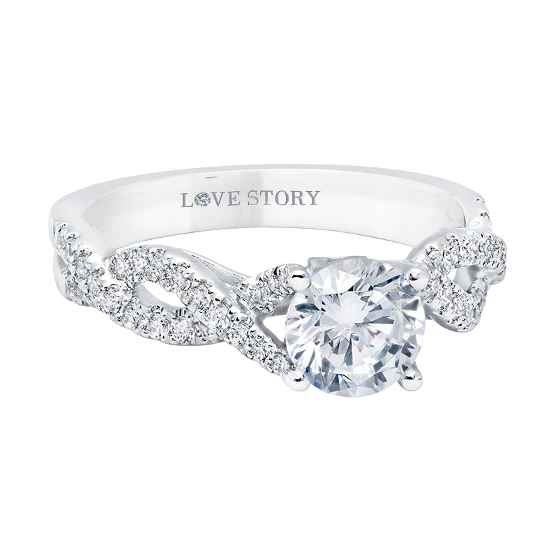 infinity engagement ring by love story