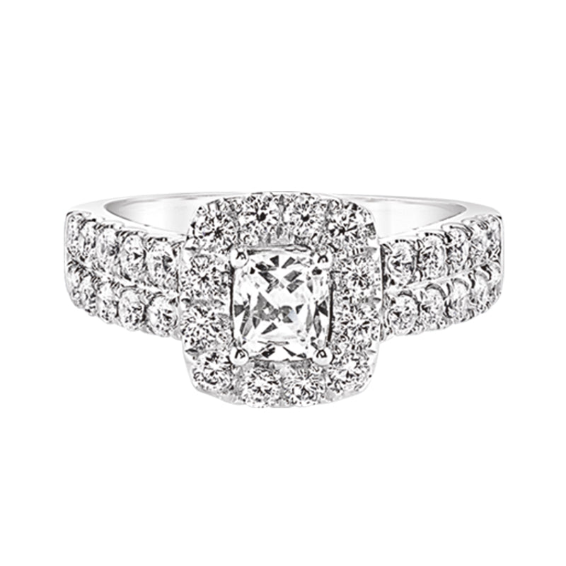 halo engagement ring by love story