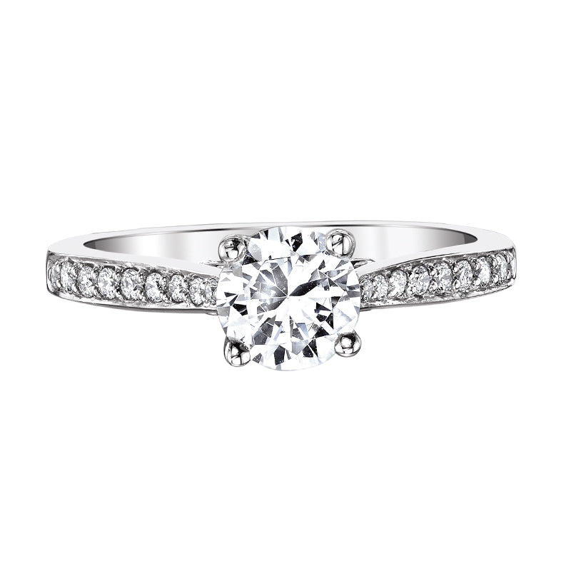 diamond semi-mount engagement ring by love story