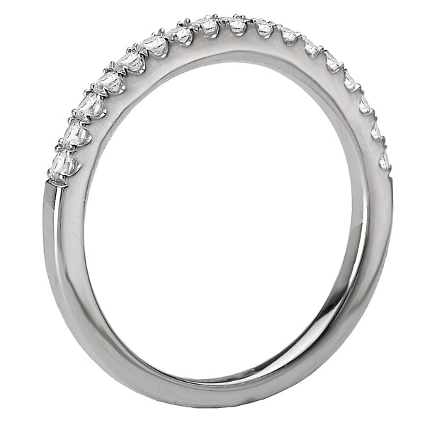 Round Diamond Wedding Band