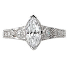 Marquise Vintage Semi-Mount Diamond Ring