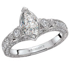 Marquise Vintage Semi-Mount Diamond Ring