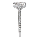 Oval Peg Head Semi-Mount Diamond Ring