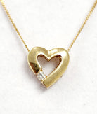 diamond heart pendant