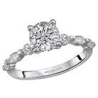 Round Classic Semi-Mount Diamond Ring