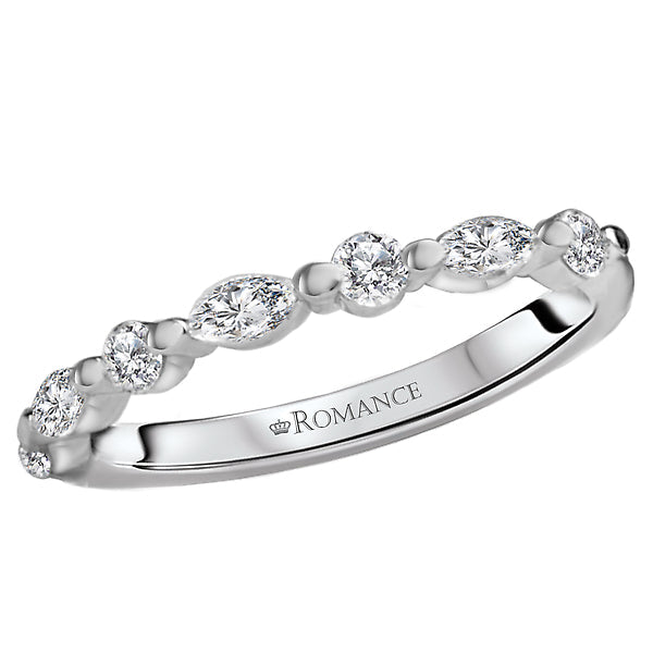Marquise Diamond Wedding Band