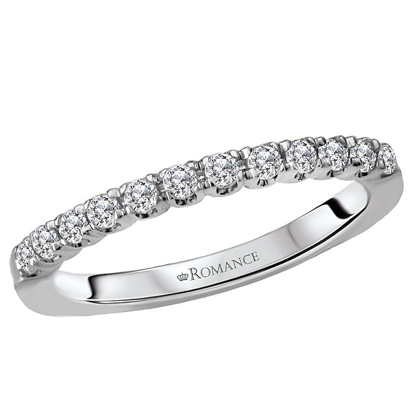 Round Diamond Wedding Band