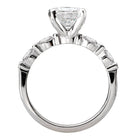 Oval Semi-Mount Diamond Engagement Ring
