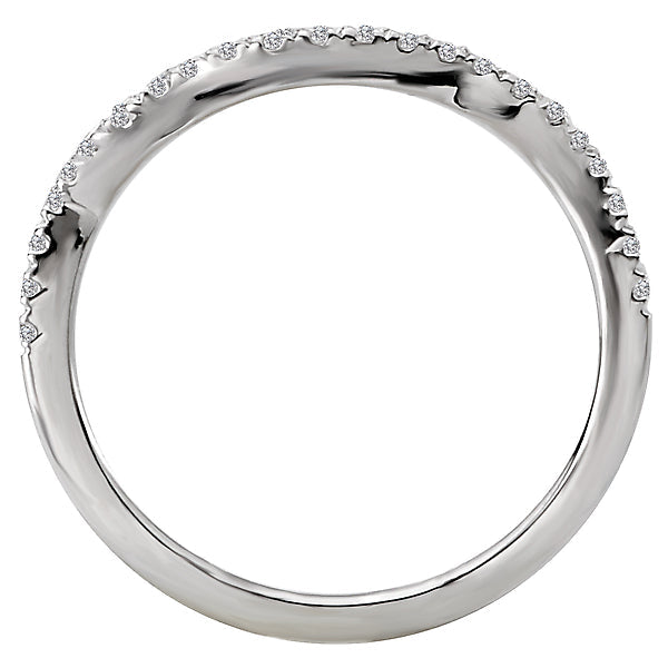 Round Curved Wedding Band