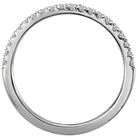 Round Matching Diamond Wedding Band