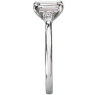 Emerald Diamond Semi Mount Engagement Ring