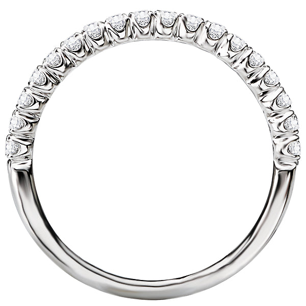 Round Diamond Wedding Band