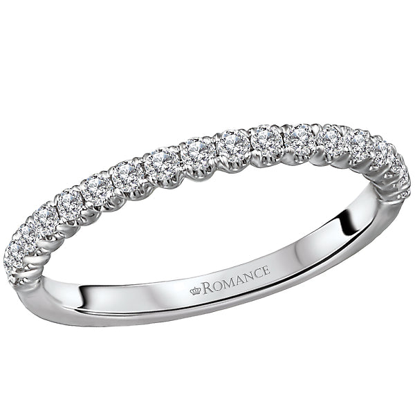 Round Diamond Wedding Band