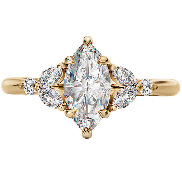 Marquise Classic Semi-Mount Engagement Ring