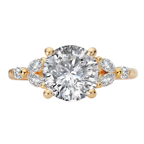 Round Diamond Semi-Mount Engagement Ring