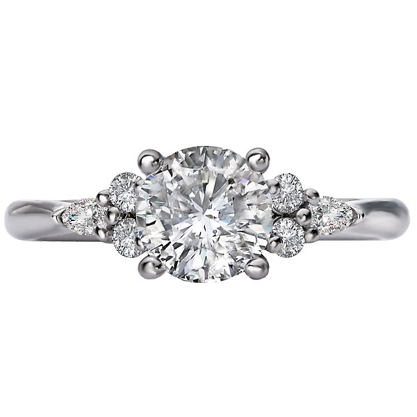 Round Diamond Semi-Mount Engagement Ring