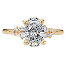 Oval Semi-Mount Diamond Engagement Ring