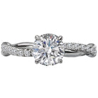 Round Semi-Mount Diamond Engagement Ring