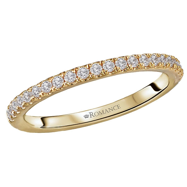 Round Diamond Wedding Band
