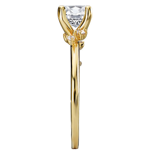 Oval Diamond Semi-Mount Engagement Ring