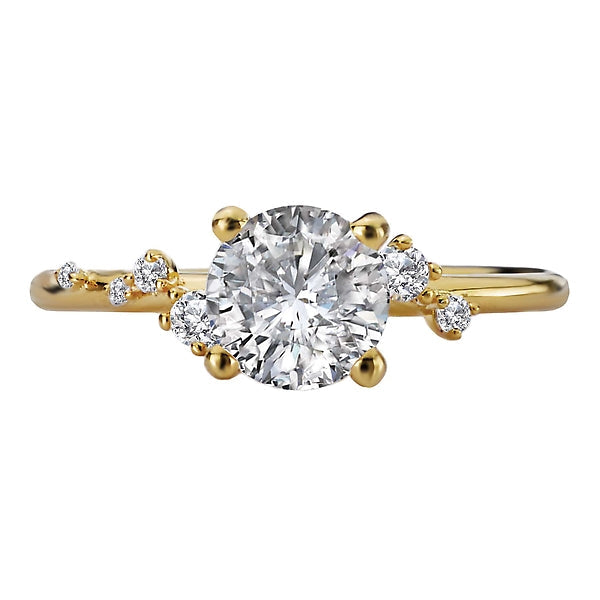 Round Diamond Semi-Mount Engagement Ring